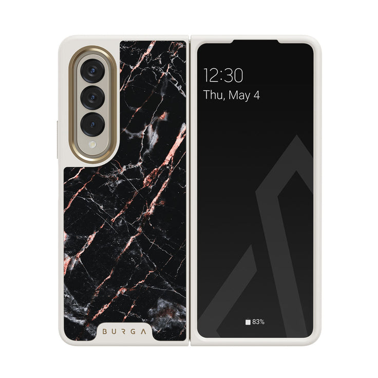 Rose Gold Marble - Samsung Galaxy Z Fold 4 Etui