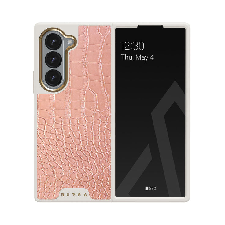 Pink Croco - Samsung Galaxy Z Fold 6 Etui