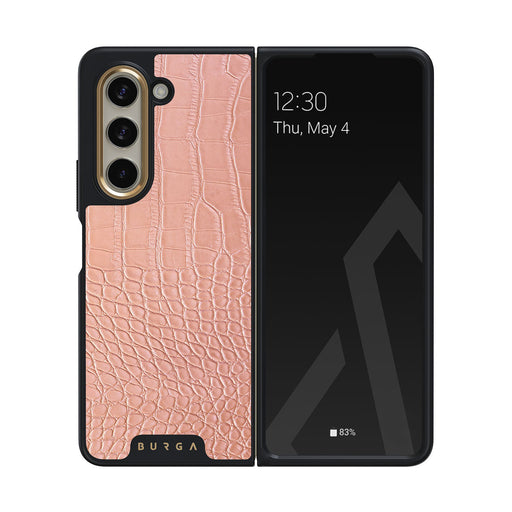 Pink Croco - Samsung Galaxy Z Fold 5 Etui