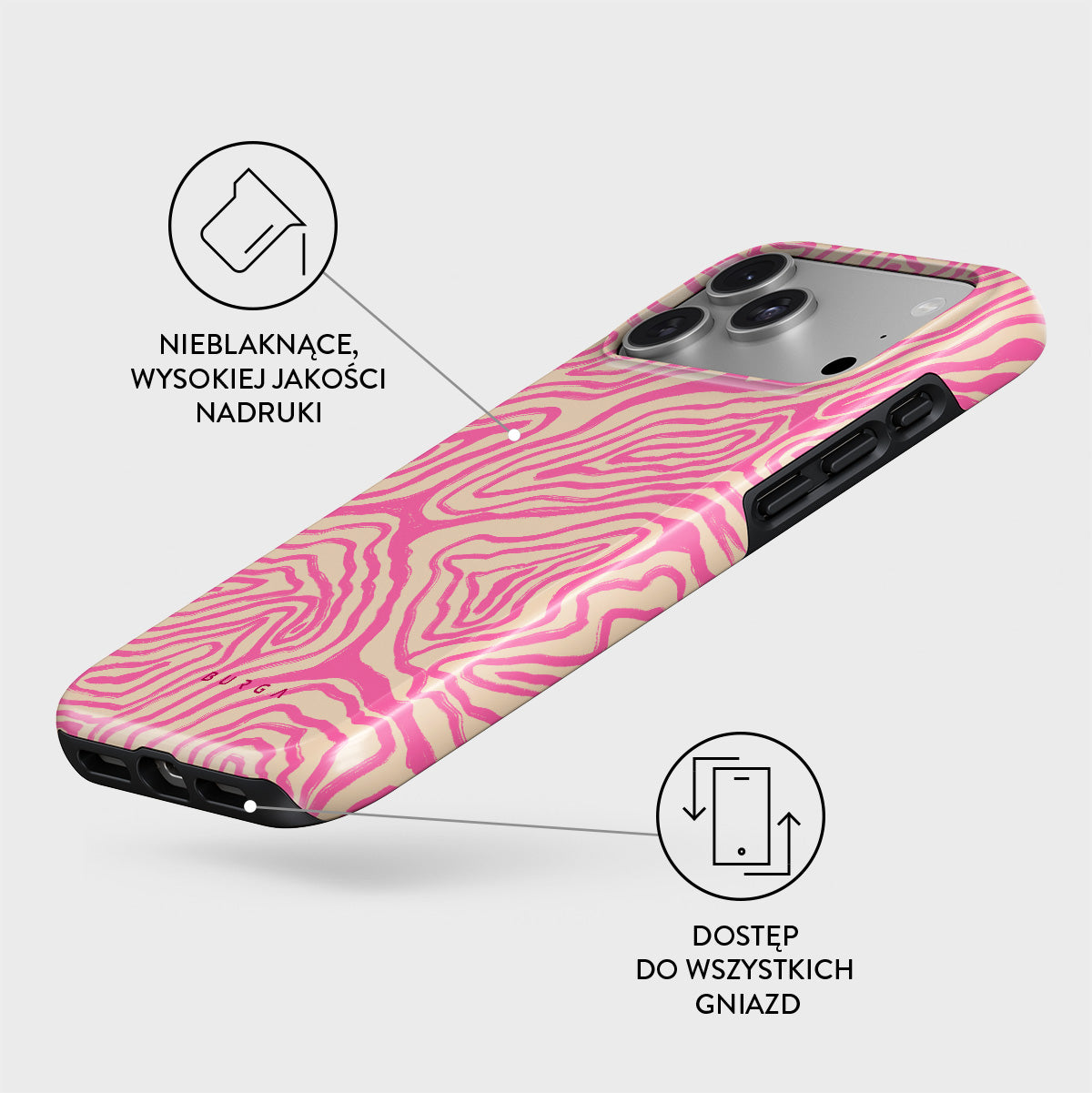 Etui iPhone 17 Pro Max, Pink Shores | BURGA